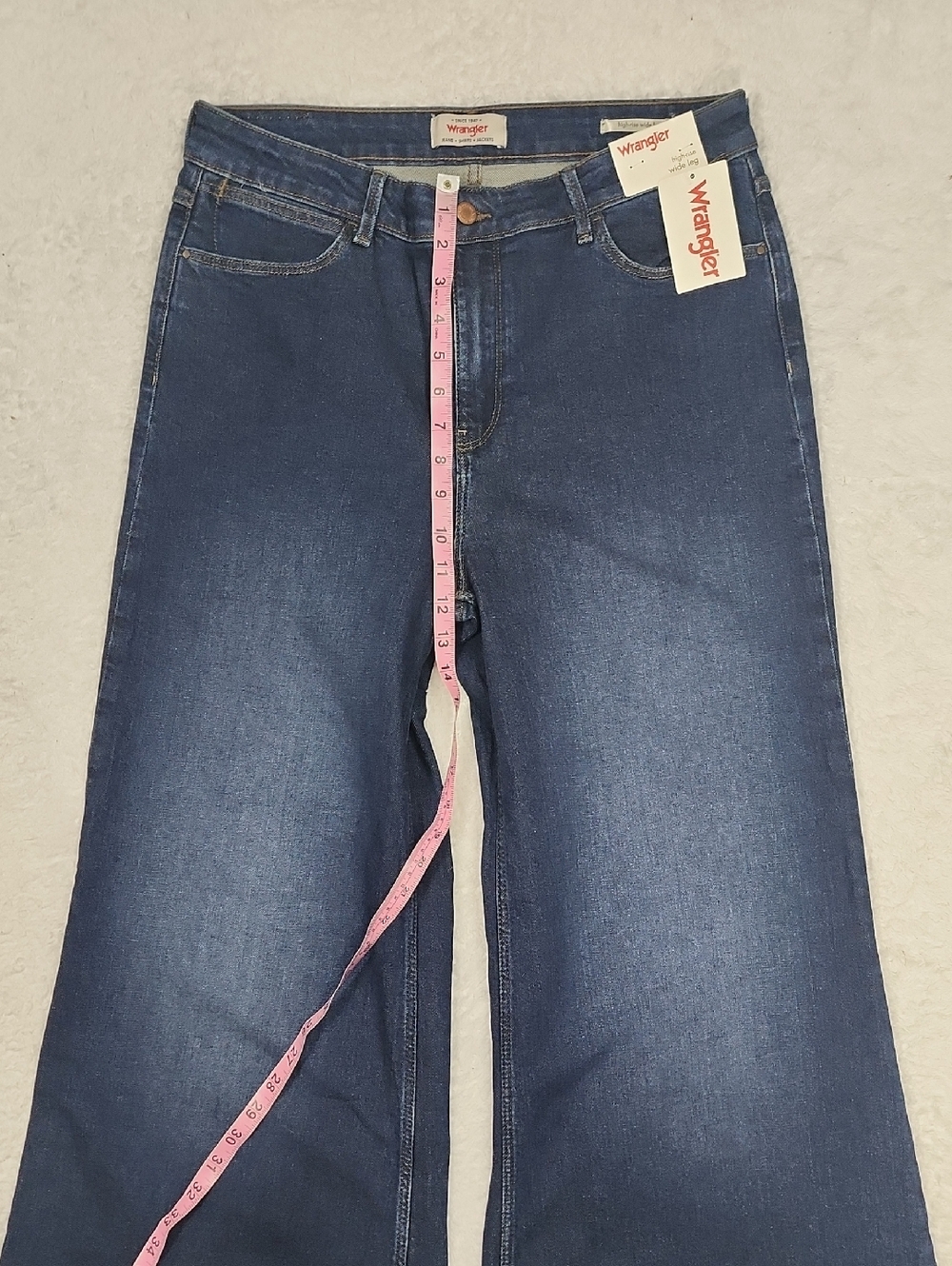 Wrangler Wide Leg Flare Jeans In Paisley New With Tags - Picture 7 of 13